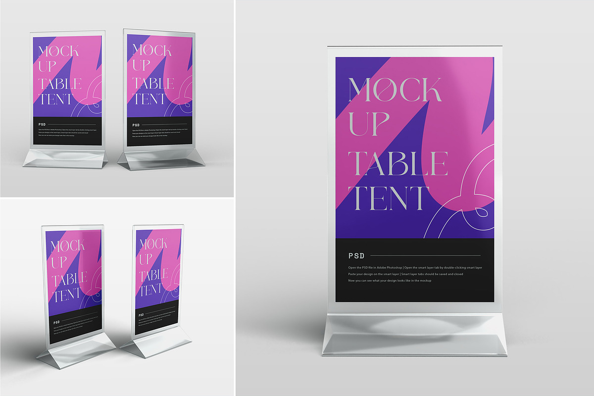 Acrylic Table Tent Mockup, a Product Mockup by Pitchlook.Studio