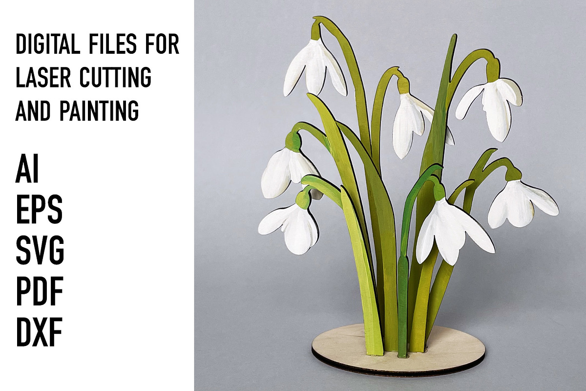 Snowdrops, an Object Graphic by HelloWood (Photo 1 of 3)
