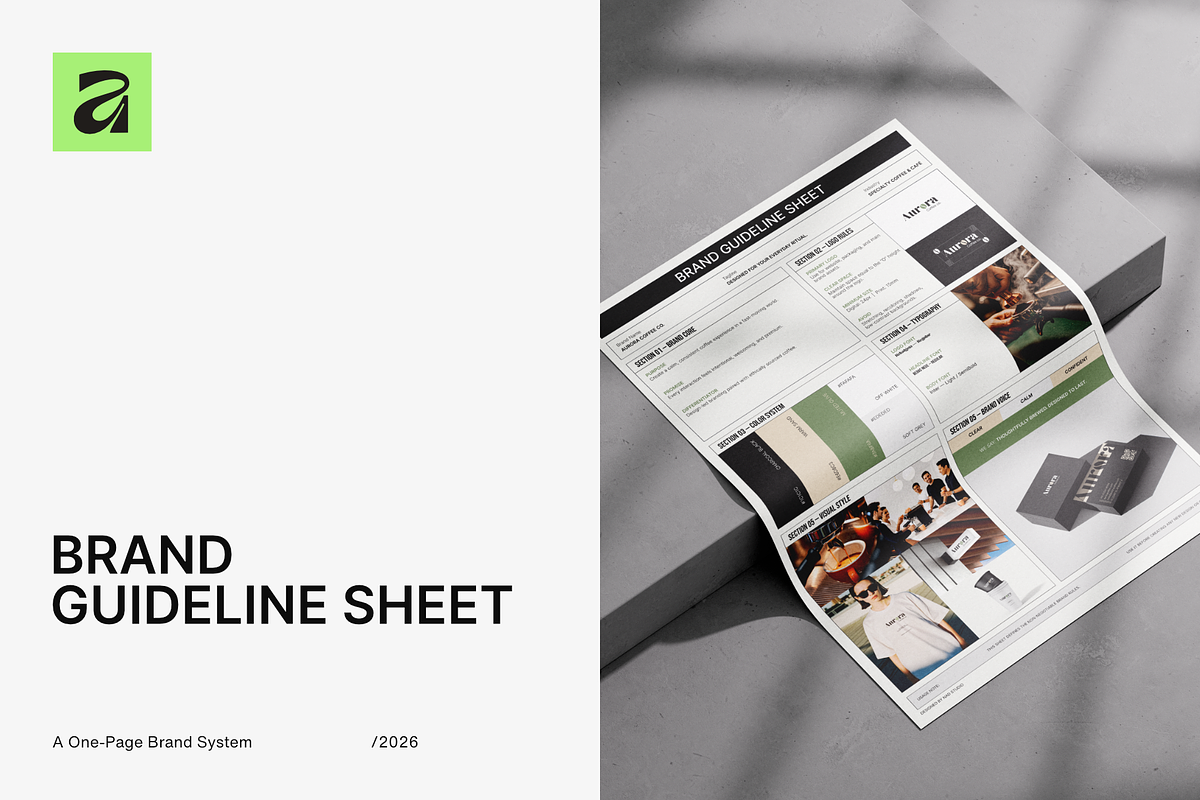 A3 Brand Guideline Sheet Template, a Presentation Template by BY NAD (Photo 1 of 3)