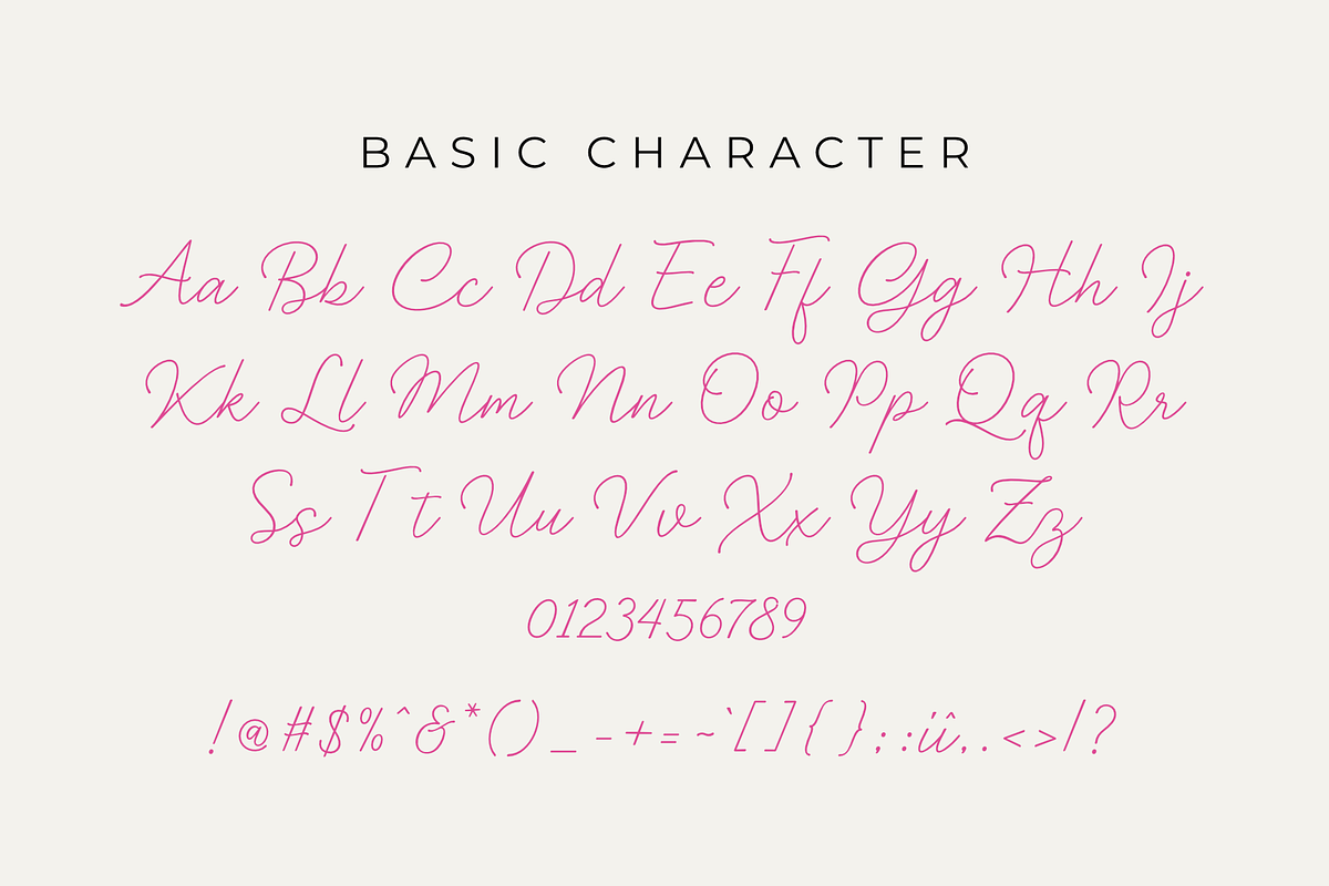 Ringpink - Monoline Script Font, a Script Font by Spesifikstd (Photo 2 of 8)