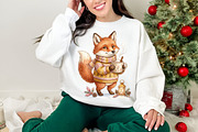 Watercolor Christmas Cabin Clipart, a Transportation Illustration by Digital Artistic99 (Thumbnail 5 of 8)