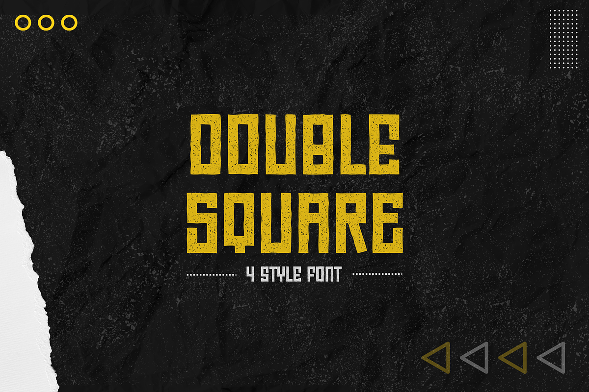 Double Square Font, a Font by Wellscript Studio (Photo 1 of 9)