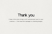 LittleLetter - Handwritten Font, a Handwritten Font by BiancaXavier (Thumbnail 8 of 8)