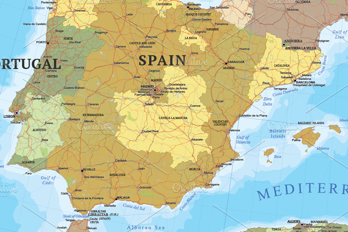 Map of Europe, an Education Illustration by Cartorical (Photo 5 of 8)