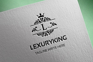 Lexury King Letter L Logo