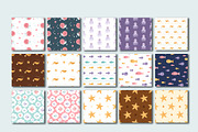 Ocean Seamless Patterns Pack, a Pattern Graphic by JulzaArt (Thumbnail 9 of 11)