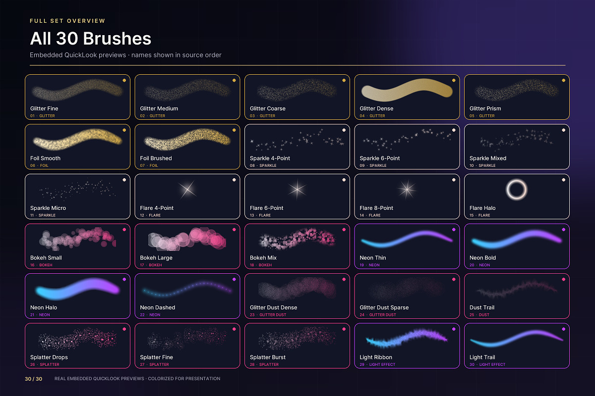 Sparkle & Glitter Procreate Brushes, a Brush Add-On by ZinetroN (Photo 5 of 13)