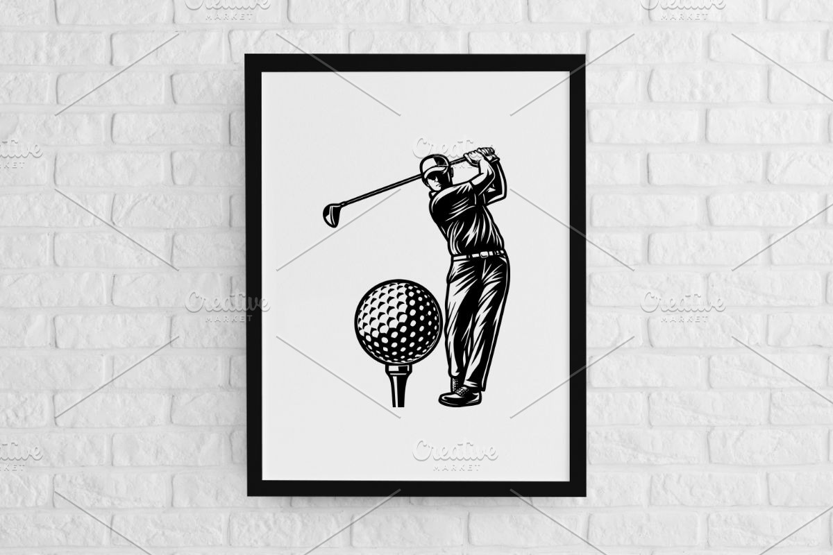 Golf Silhouette SVG, a Sport Illustration by newminddesign (Photo 3 of 3)