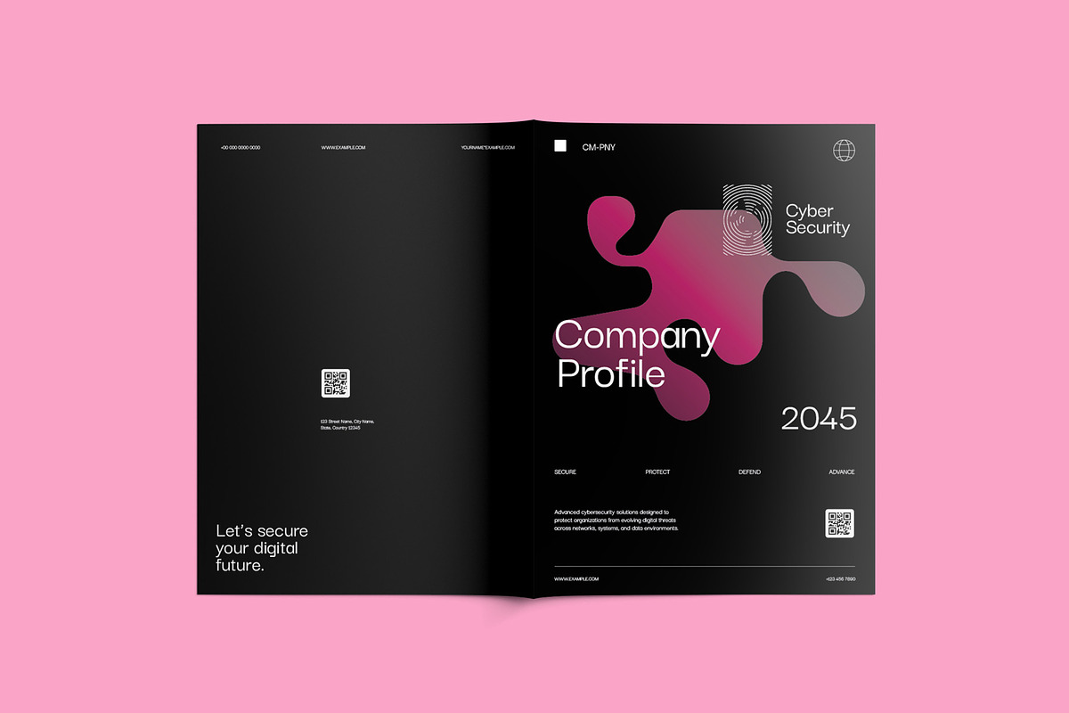 Cybersecurity Company Profile - CYBE, a Brochure Template by fakhroo (Photo 1 of 13)