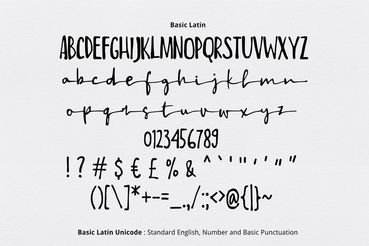 Always Happy Ink Font preview 2