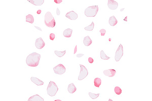 Seamless background with sakura, an Object Illustration by Nenahliadava Design