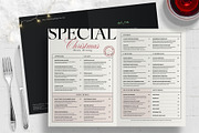 Modern Christmas Menu Template, a Flyer Template by BrandPacks (Thumbnail 1 of 5)