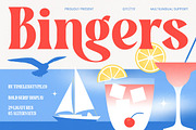 Bingers Bold Serif Display, a Serif Font by timelesstype.co (Thumbnail 1 of 15)