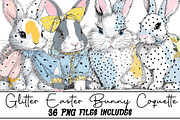 Glitter Easter Bunny Coquette, an Illustration by DreamArtGraphic (Thumbnail 1 of 5)