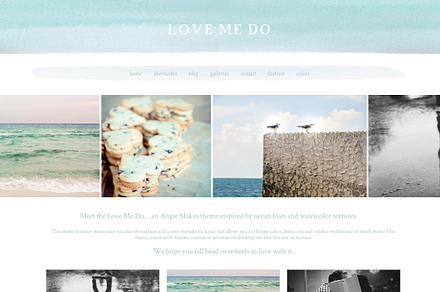 Love Me Do - WordPress Theme, a WordPress Template by angiemakeswebsites
