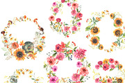Dahlia and Sunflowers, a Seasonal Illustration by JennyColorArt (Thumbnail 6 of 10)
