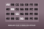 Defcon Cyberpunk Display (4 fonts), a Font by SelfBuild Type (Thumbnail 3 of 8)