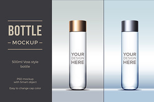 Cylinder bottle mockup
