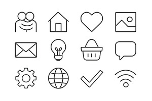 Icons representing various concepts, a Technology Photo by ZinetroN