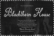 Blackthorn House Vintage Gothic Font, a Script Font by AnMark (Thumbnail 1 of 10)