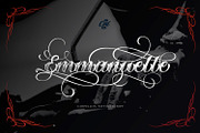 Carpellon - Tattoo Script + Ornament, a Blackletter Font by creativemedialab (Thumbnail 4 of 9)
