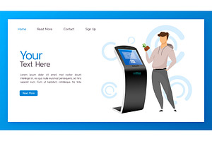 Bank Terminal Landing Page Template