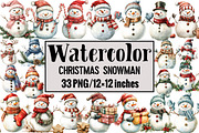 Christmas Snowman, an Illustration by Design Market (Thumbnail 1 of 3)