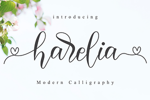 Harelia // Lovely Script Font