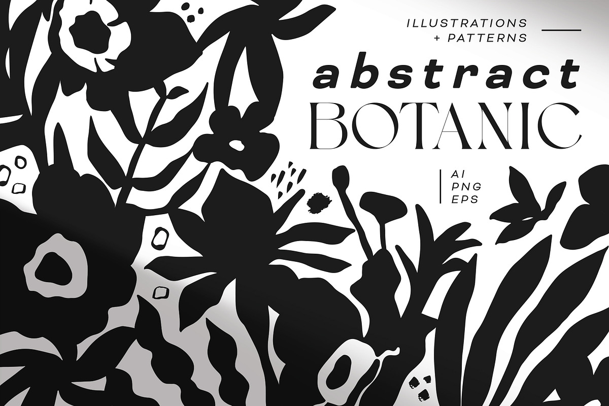 Abstract Botanical Vector Collection, a Decorative Illustration by rouxsupplyco (Photo 1 of 13)