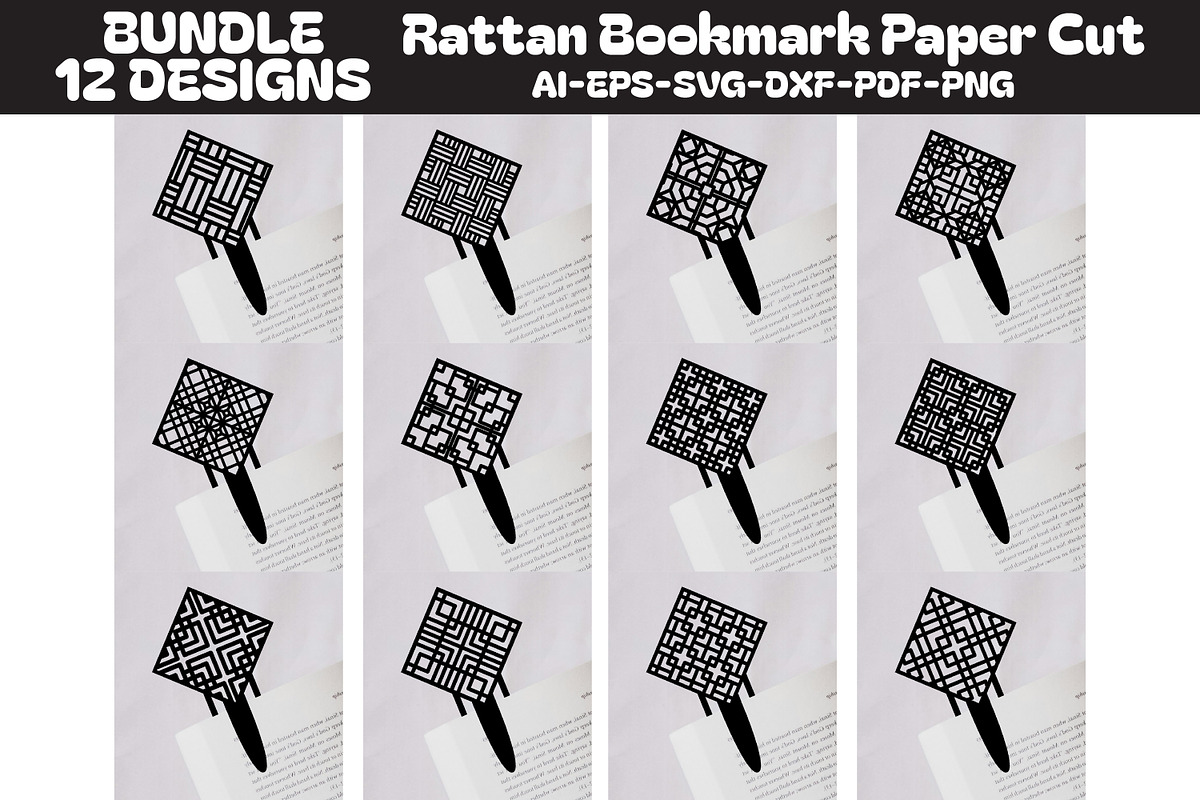 Rattan Clip Bookmark Paper Cut, an Object Graphic by OTVEY DESIGN (Photo 1 of 13)