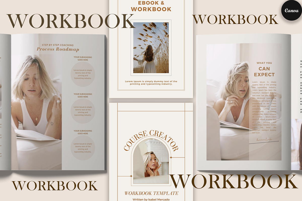 CANVA Elegant Workbook Template, a Print Template by DesignByStore (Photo 1 of 10)