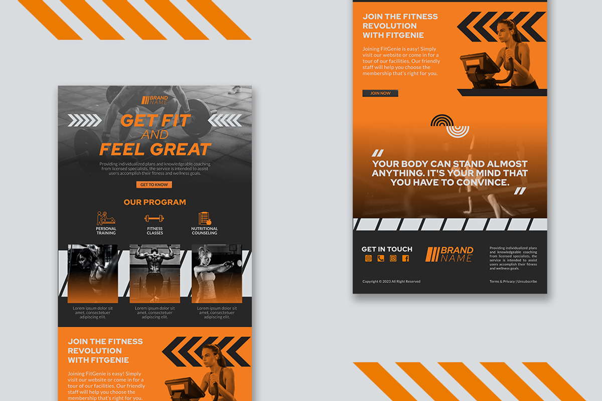 Gym Center - Email Newsletter, an UI Kit Template by StreaksideStd (Photo 2 of 3)