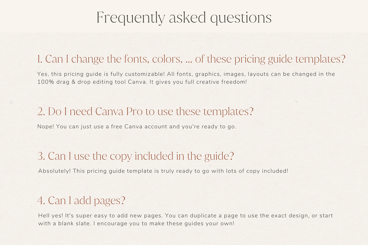 Minimal pricing guide for Canva, a Marketing Template by Wonderlik Webdesign (Photo 10 of 10)