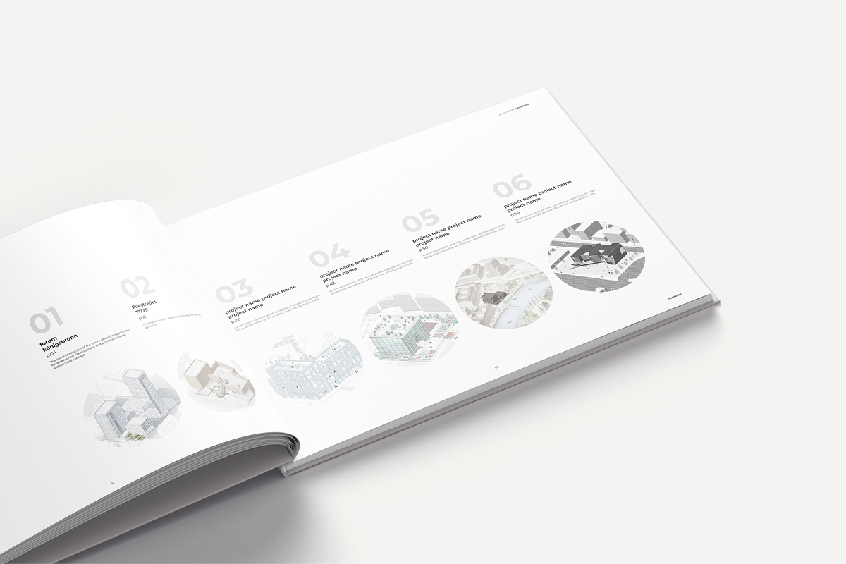 Professional A3 Portfolio Template, a Brochure Template by yesitisprintable (Photo 2 of 10)