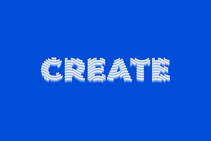 Create layered wavy font style., a Layer Style Add-On by Design Store