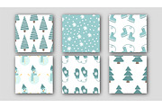 Winter and Christmas Seamless Patter, a Pattern Graphic by fancykeith (Thumbnail 2 of 4)