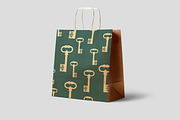 Seamless pattern old keys, a Pattern Graphic by Viktorijareut (Thumbnail 3 of 4)