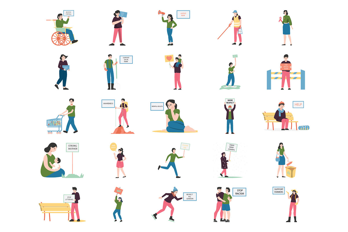 Awareness Illustration Pack, an Illustration by Vector Portal (Photo 5 of 5)