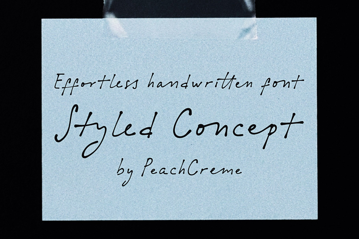 Styled Concept // Handwritten Font, a Handwritten Font by PeachCreme (Photo 14 of 14)