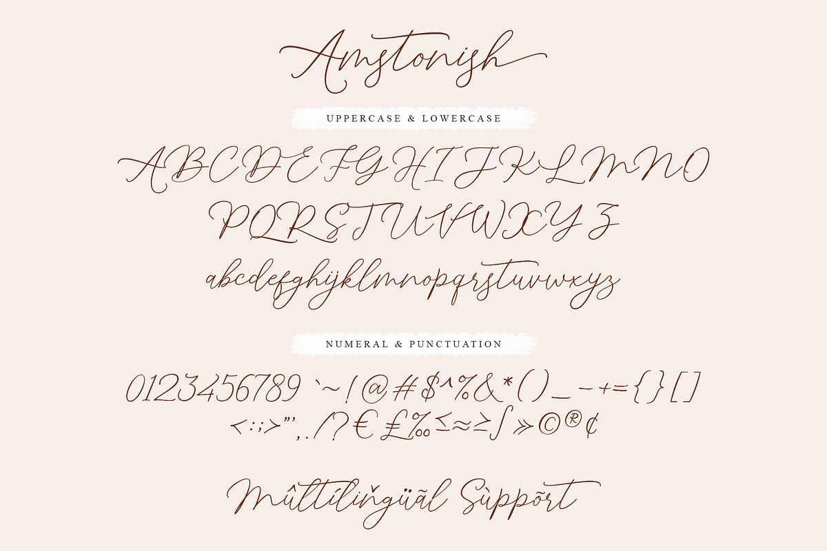Amstonish Signature | Free 6 Logo, a Script Font by Beautypes (Photo 8 of 10)