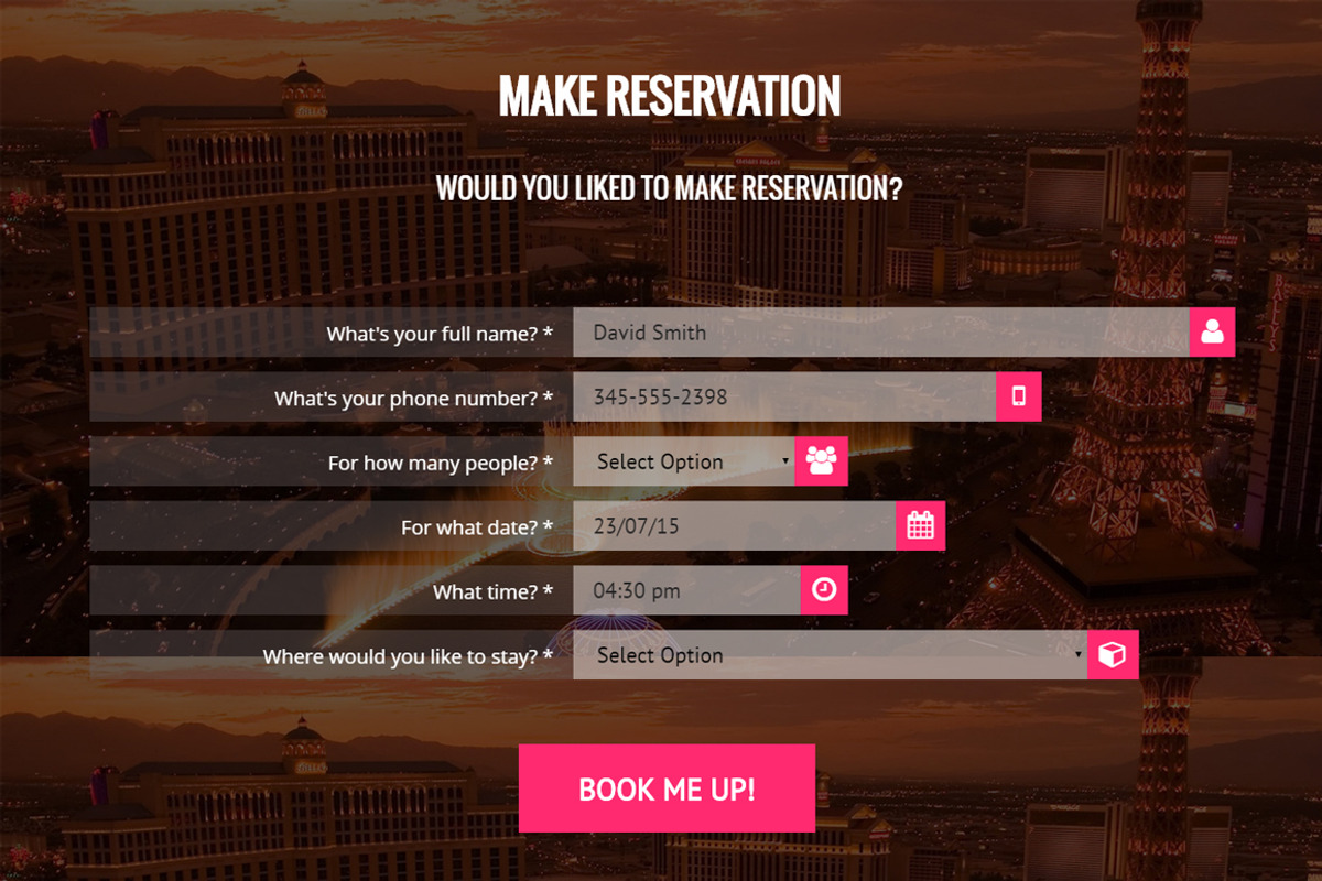 Night Club One Page HTML Template, a Landing Page Template by oLanding (Photo 5 of 6)