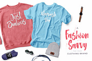 The Glamz watercolor brush logo font, a Script Font by Ian Irwanwismoyo (Thumbnail 4 of 12)