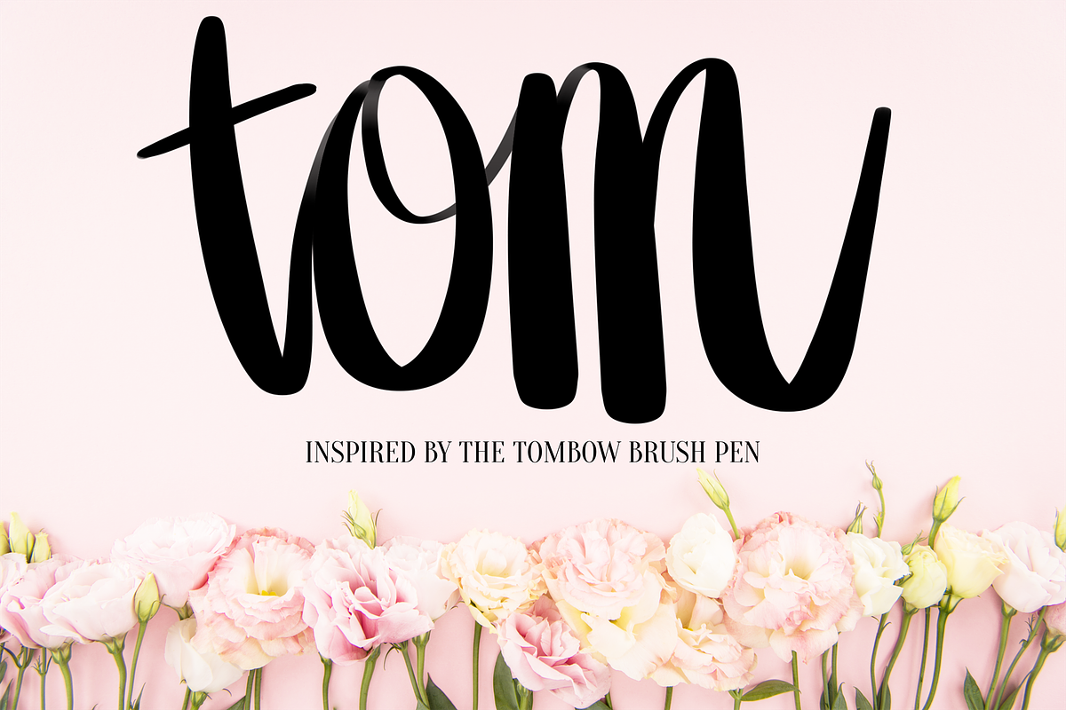 Tom Procreate Lettering Brush, a Brush Add-On by Nap Time Design Co.