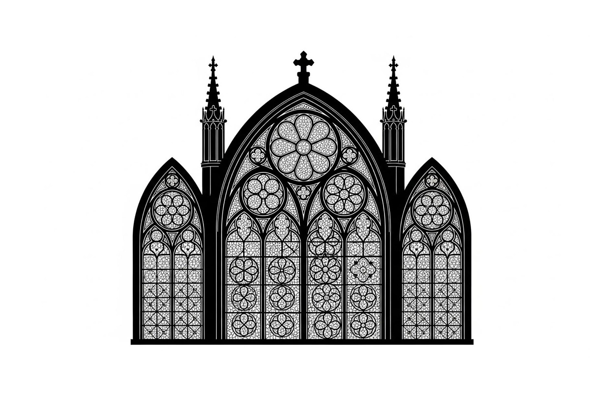 Gothic Church Window Frame Bundle, an Illustration by jahid234 (Photo 30 of 31)