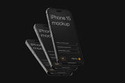 iPhone 15 Pro Mockup Set, an iPhone Mockup by Deeplab (Thumbnail 7 of 9)
