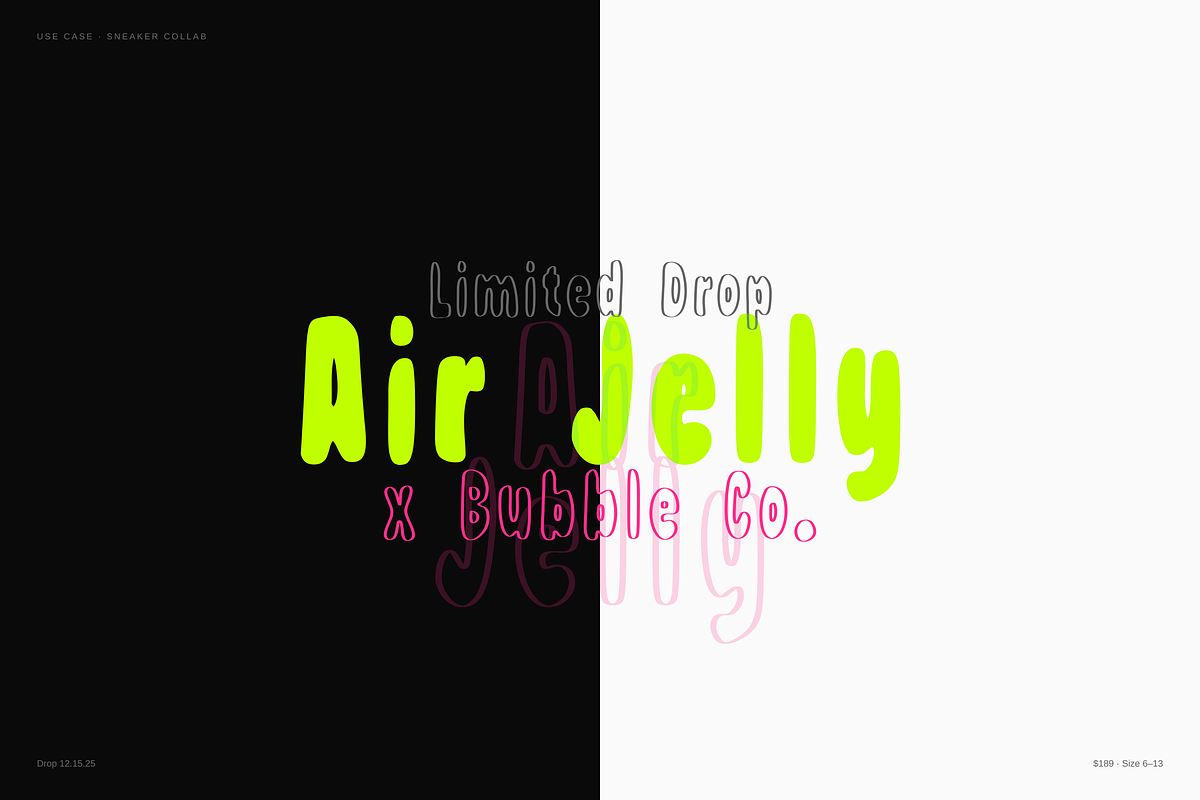 Jello — Bubble Display Font Duo, a Handwritten Font by Lettra Studio (Photo 12 of 22)