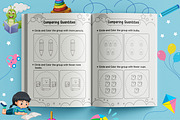 Kindergarten Math Activity Worksheet, a Print Template by Book2bees (Thumbnail 5 of 23)