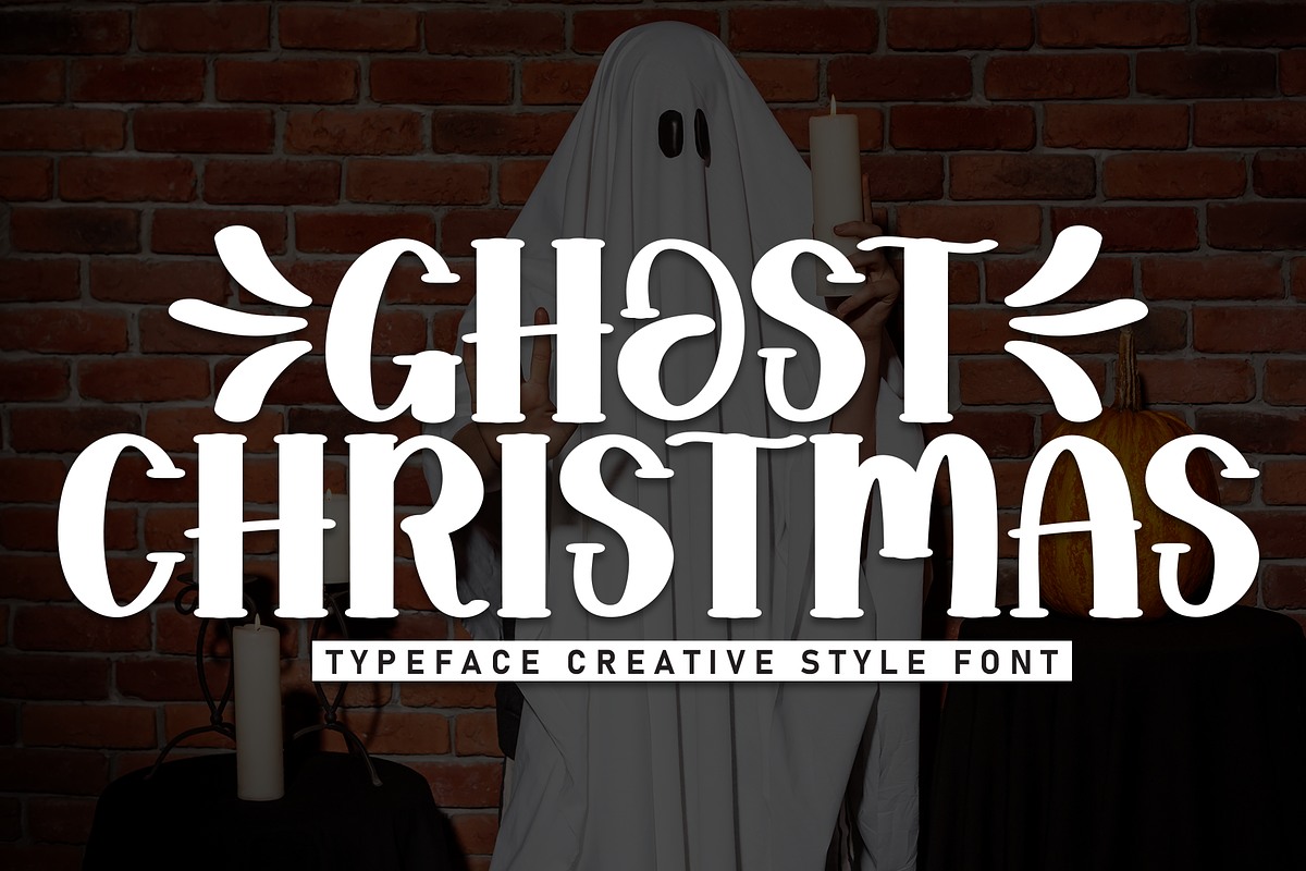 Ghost Christmas | Script Font, a Script Font by Scratchones (Photo 1 of 9)