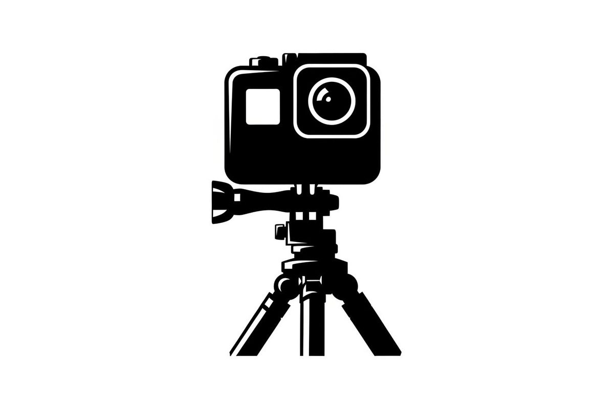 60 Action Camera Silhouette Icon, an Illustration by Artivon (Photo 55 of 61)