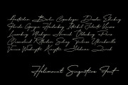 Holimount - Modern Signature, a Script Font by Ridha-38.lineart (Thumbnail 11 of 11)